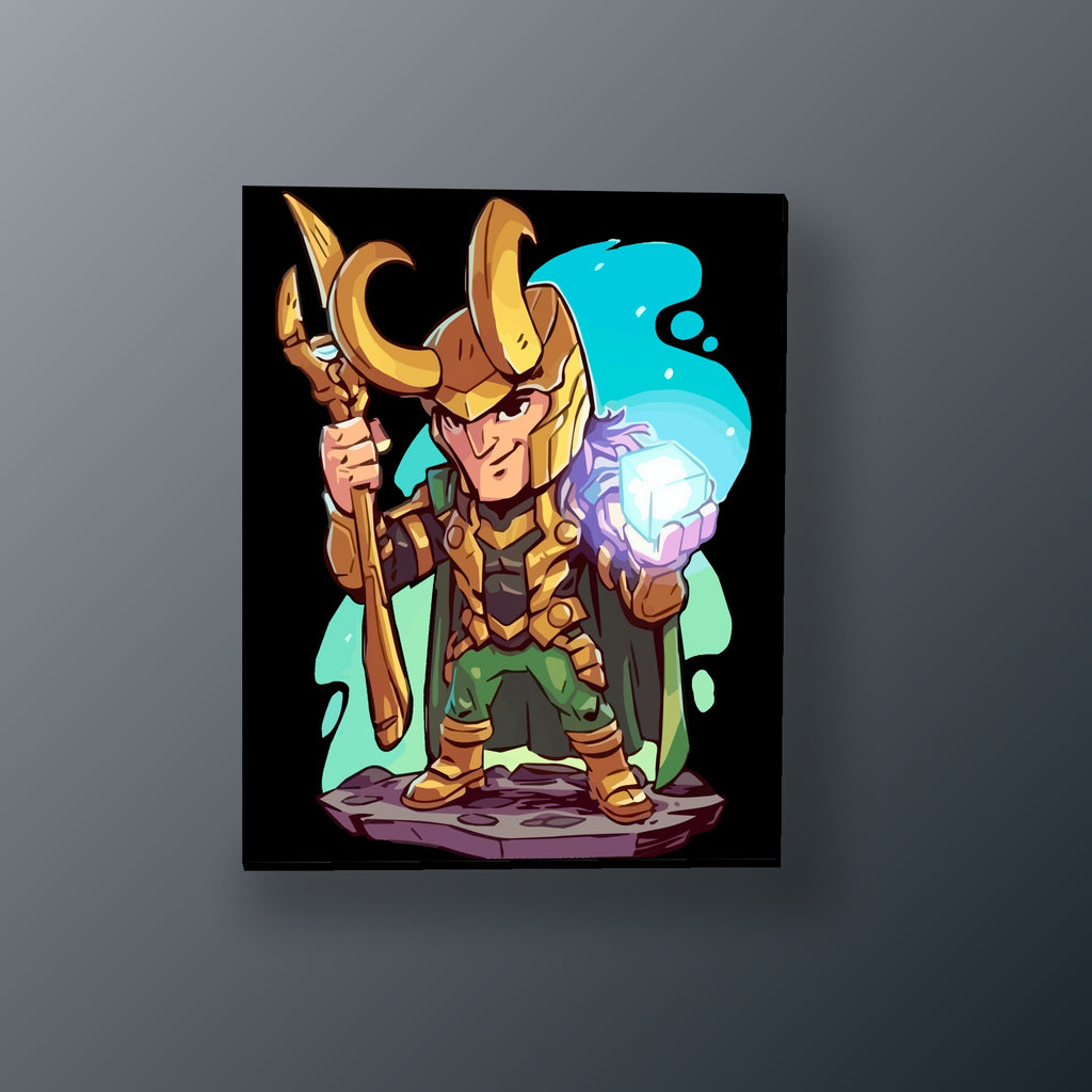 Loki con el Teseracto | Cuadro decorativo de Monkey Canvas