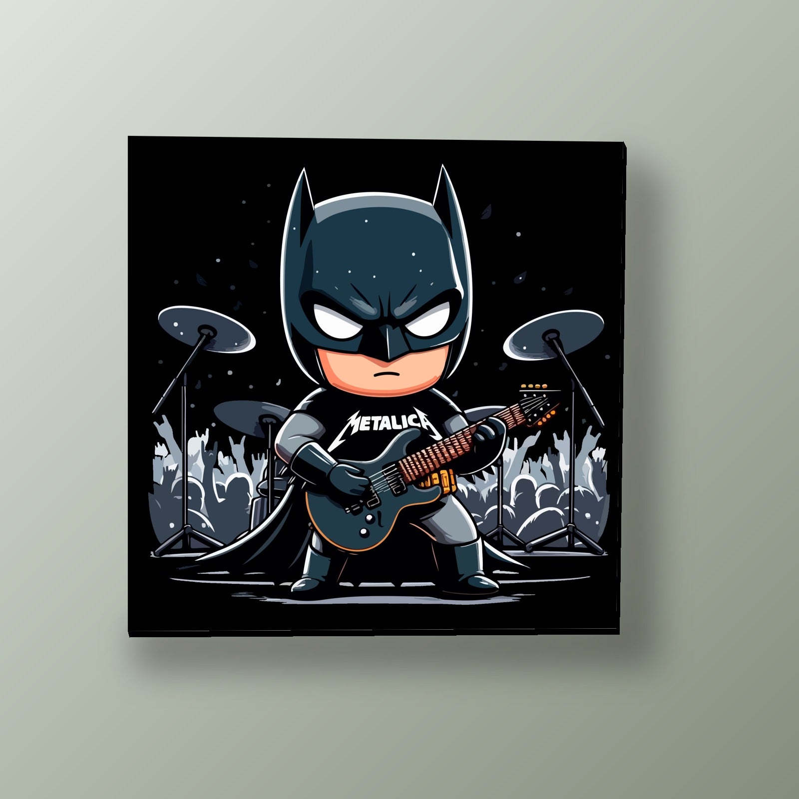 Batman Rockero Metallica | Cuadro decorativo de Monkey Canvas