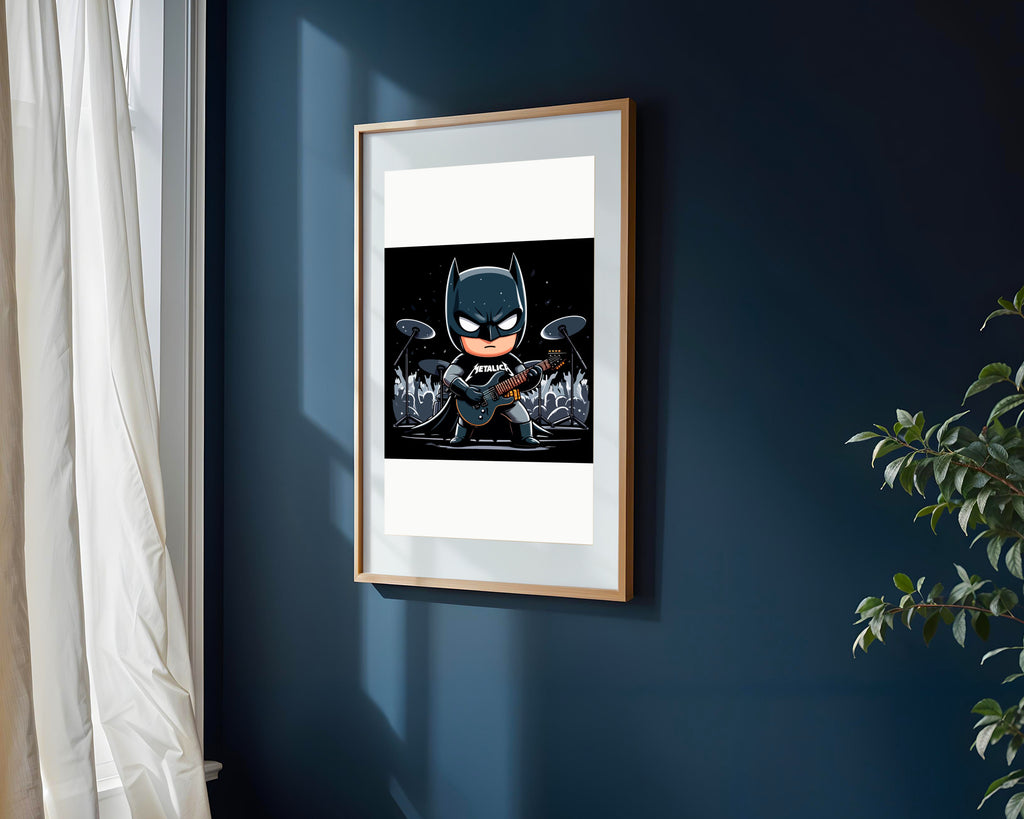 Batman Rockero Metallica | Cuadro decorativo de Monkey Canvas