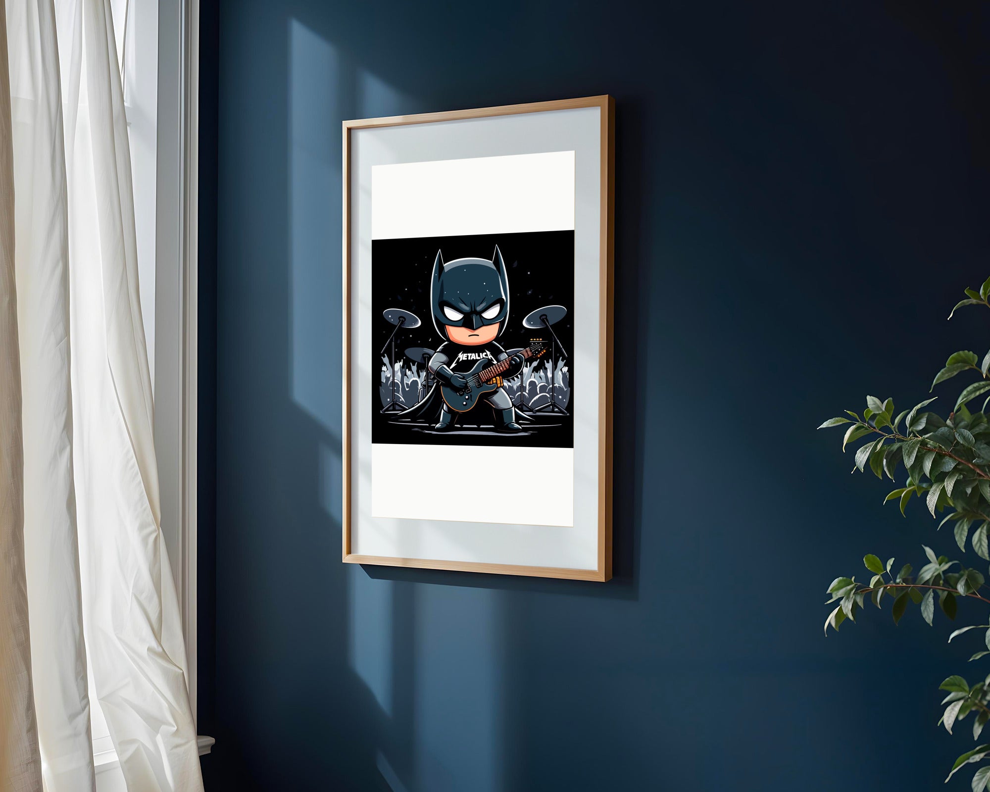 Batman Rockero Metallica | Cuadro decorativo de Monkey Canvas