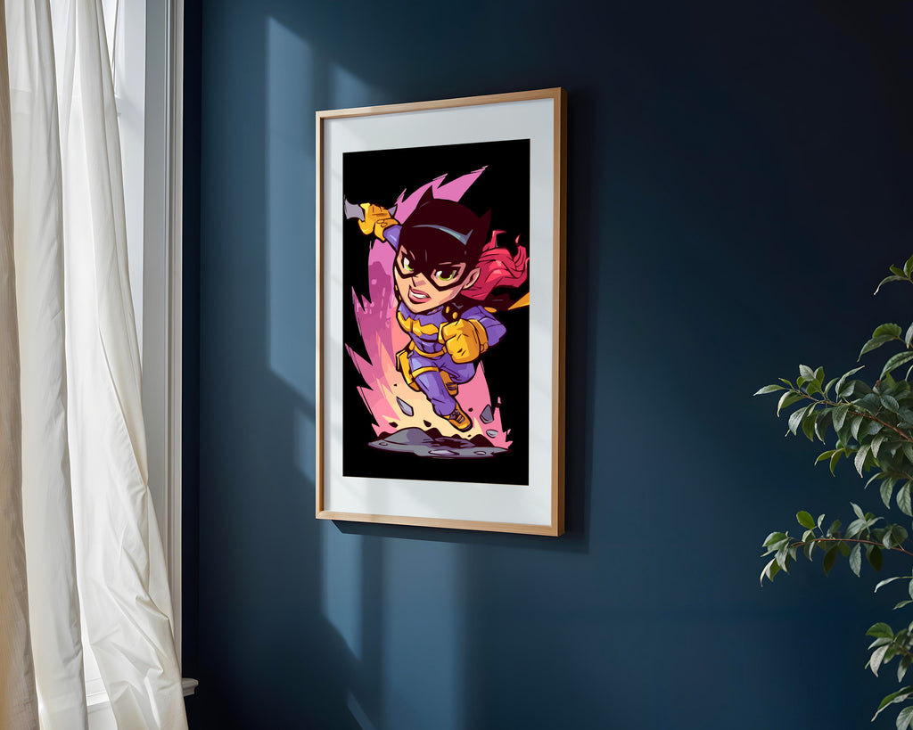 Batgirl en Plena Carrera | Cuadro decorativo de Monkey Canvas