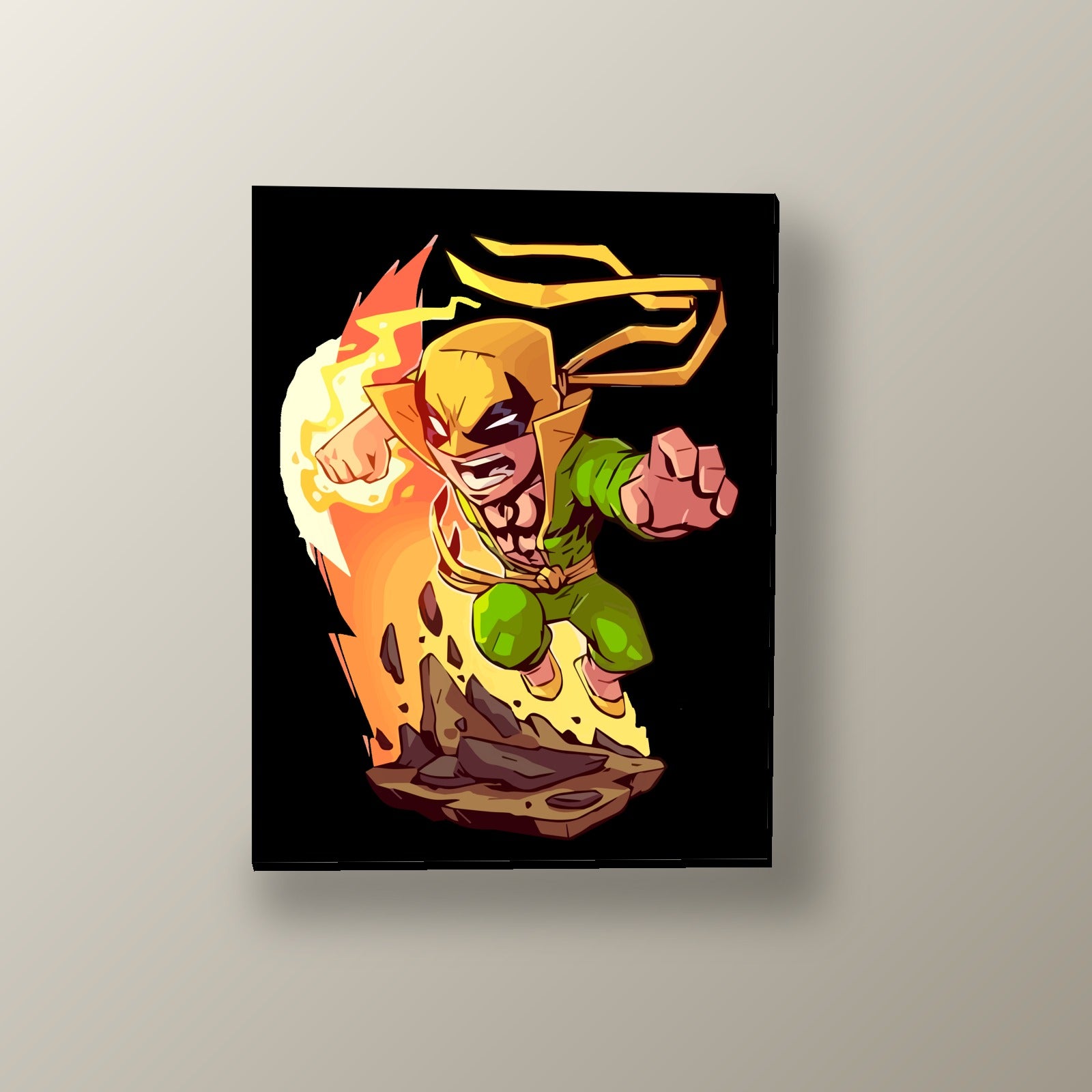 Iron Fist Puño Encendido | Cuadro decorativo de Monkey Canvas