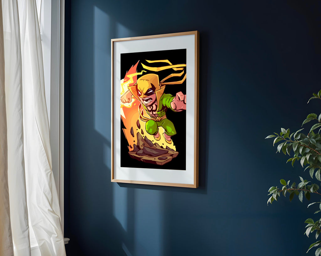 Iron Fist Puño Encendido | Cuadro decorativo de Monkey Canvas