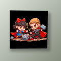 Supergirl Contra Thor | Cuadro decorativo de Monkey Canvas