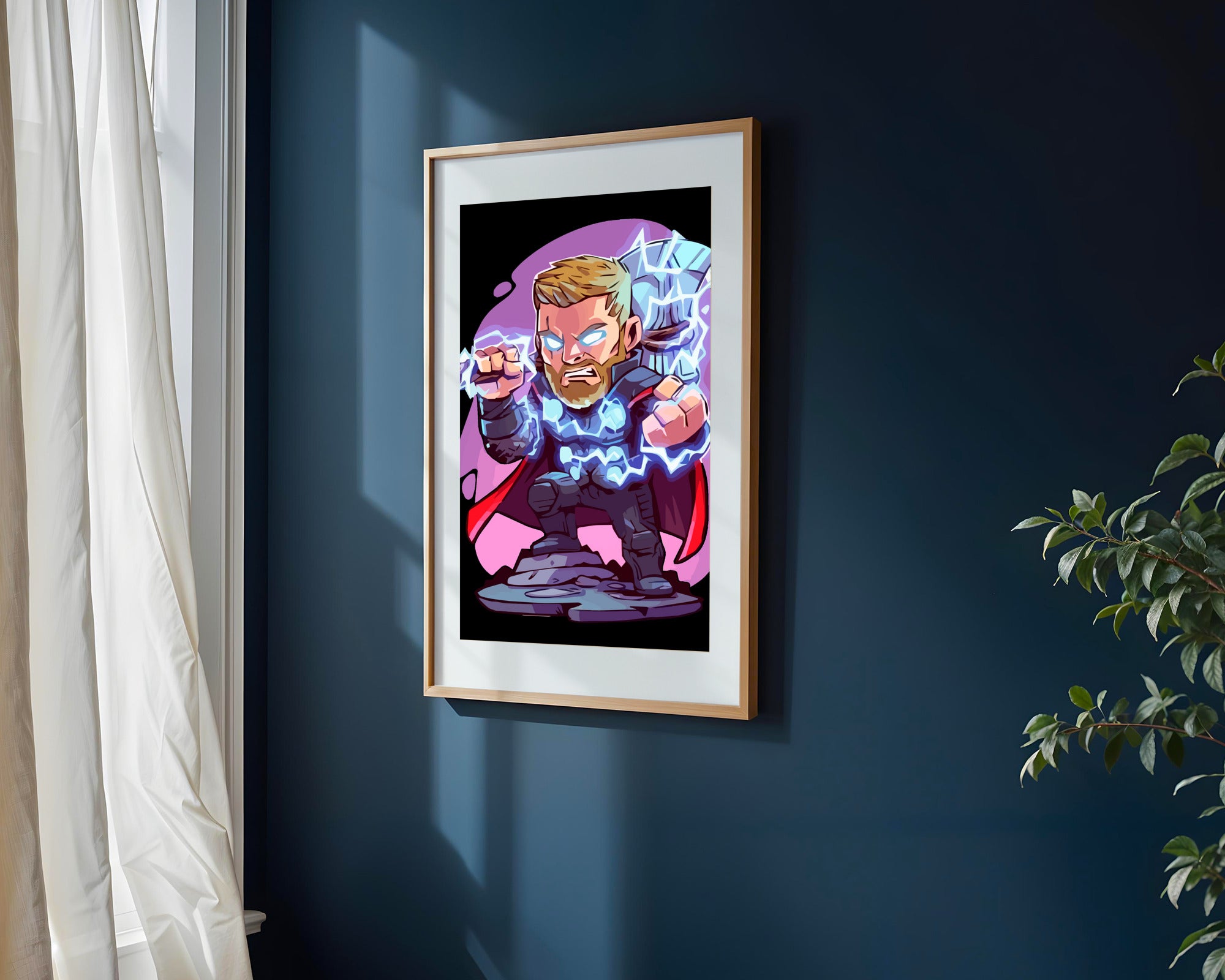 Thor Tormenta Eléctrica | Cuadro decorativo de Monkey Canvas