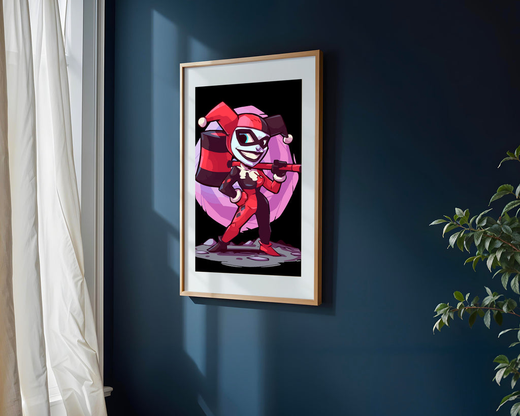 Harley Quinn Lista para el Caos | Cuadro decorativo de Monkey Canvas