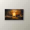 Natividad Luz Dorada | Cuadro decorativo de Monkey Canvas