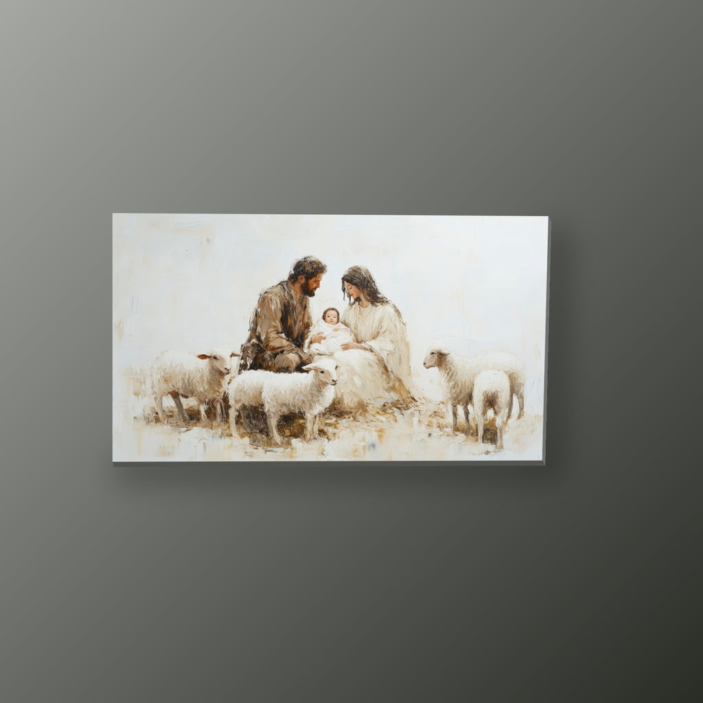 Ternura de la Sagrada Familia | Cuadro decorativo de Monkey Canvas
