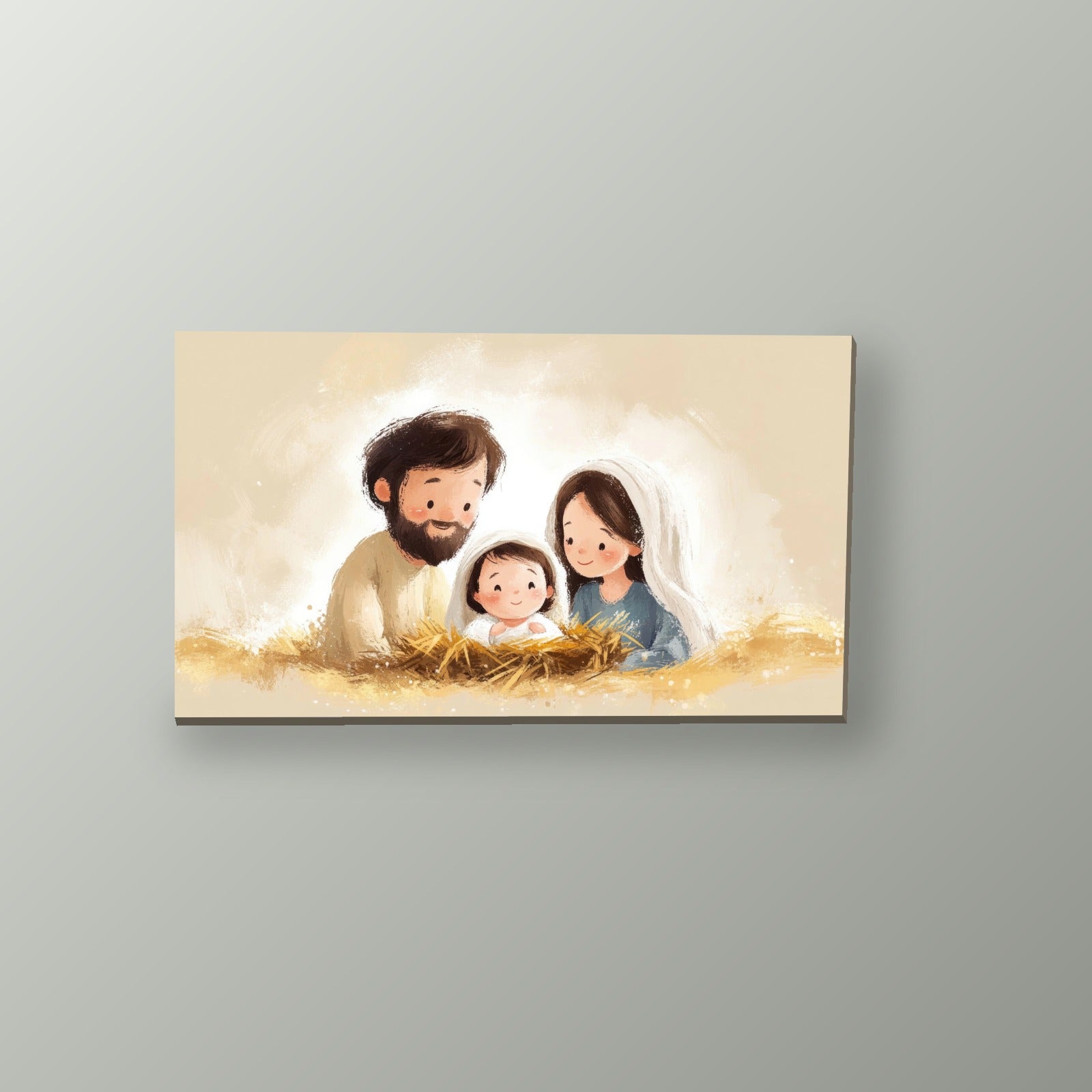 Natividad Estilo Ilustrado | Cuadro decorativo de Monkey Canvas