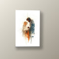 Natividad Acuarela Sepia | Cuadro decorativo de Monkey Canvas