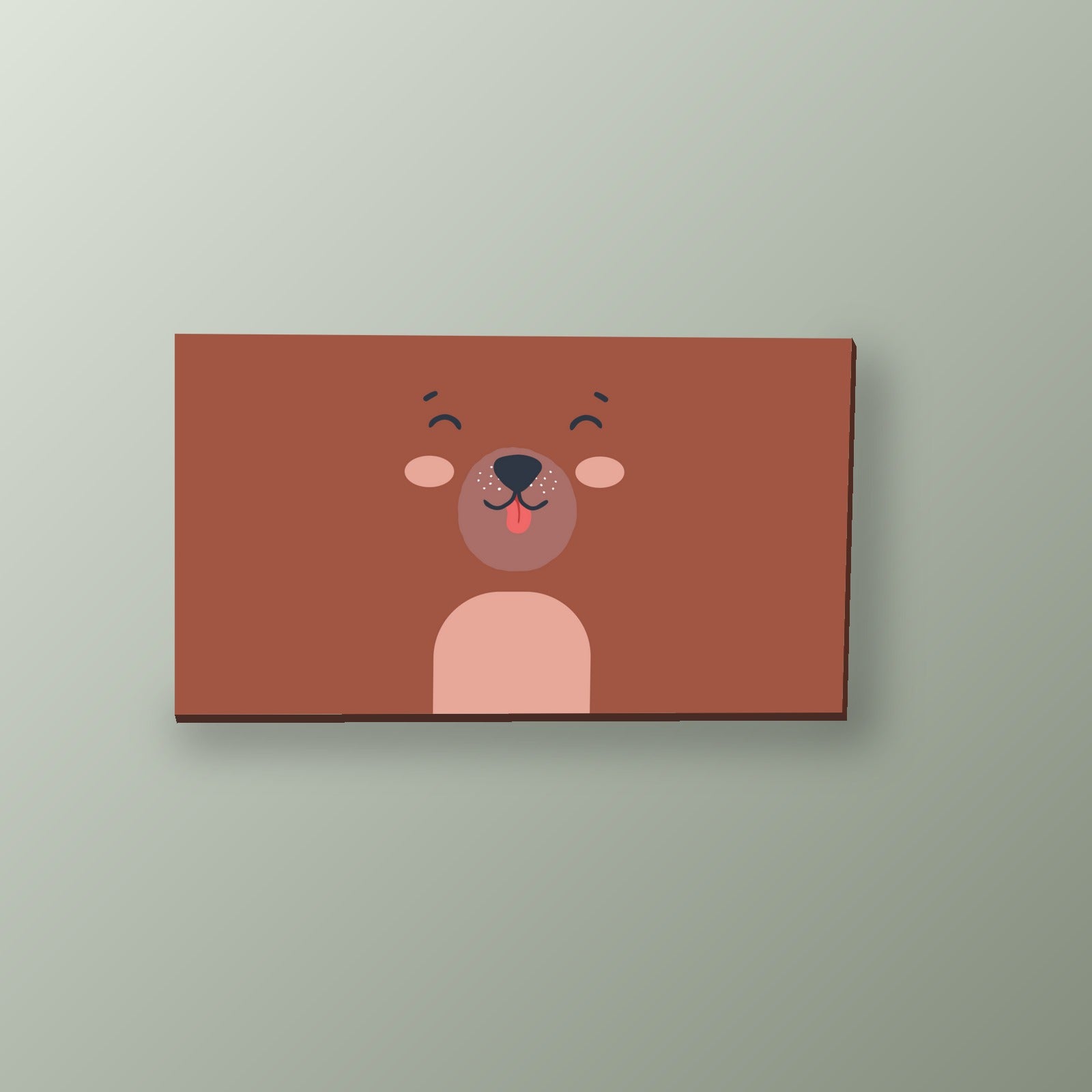 Osito Tierno Minimalista | Cuadro decorativo de Monkey Canvas