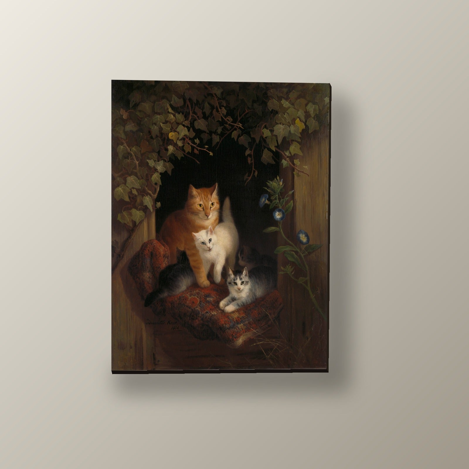 Camada de Gatitos en el Umbral | Cuadro decorativo de Monkey Canvas