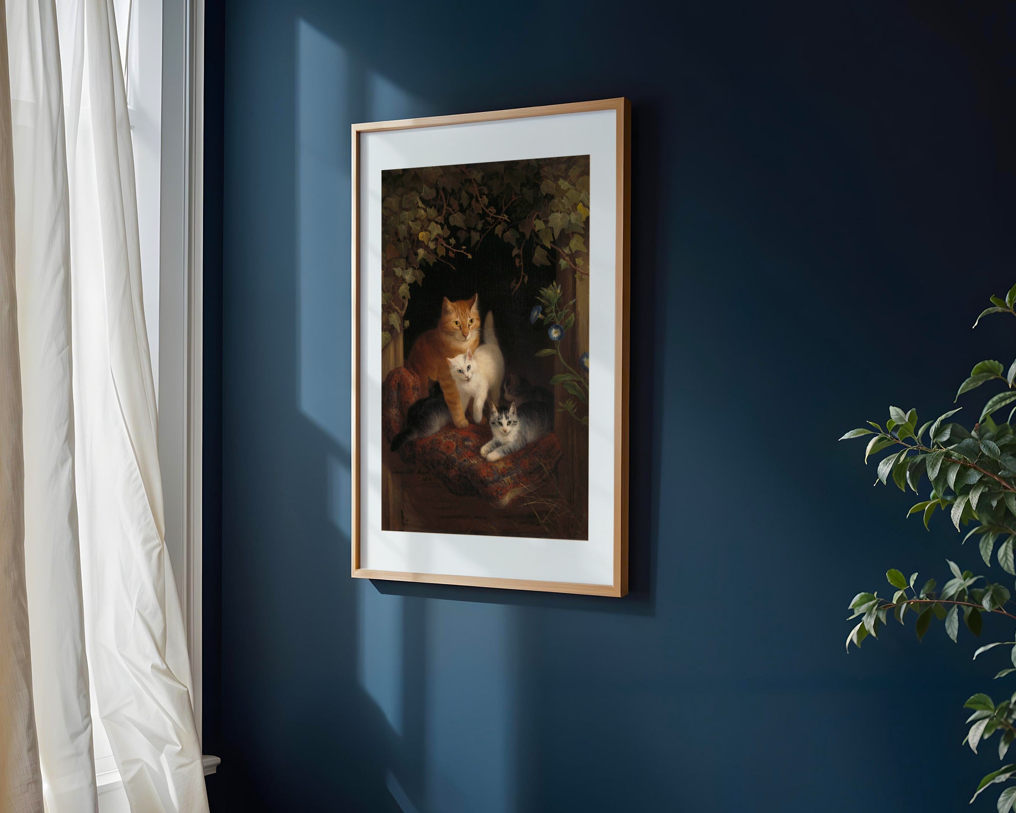 Camada de Gatitos en el Umbral | Cuadro decorativo de Monkey Canvas