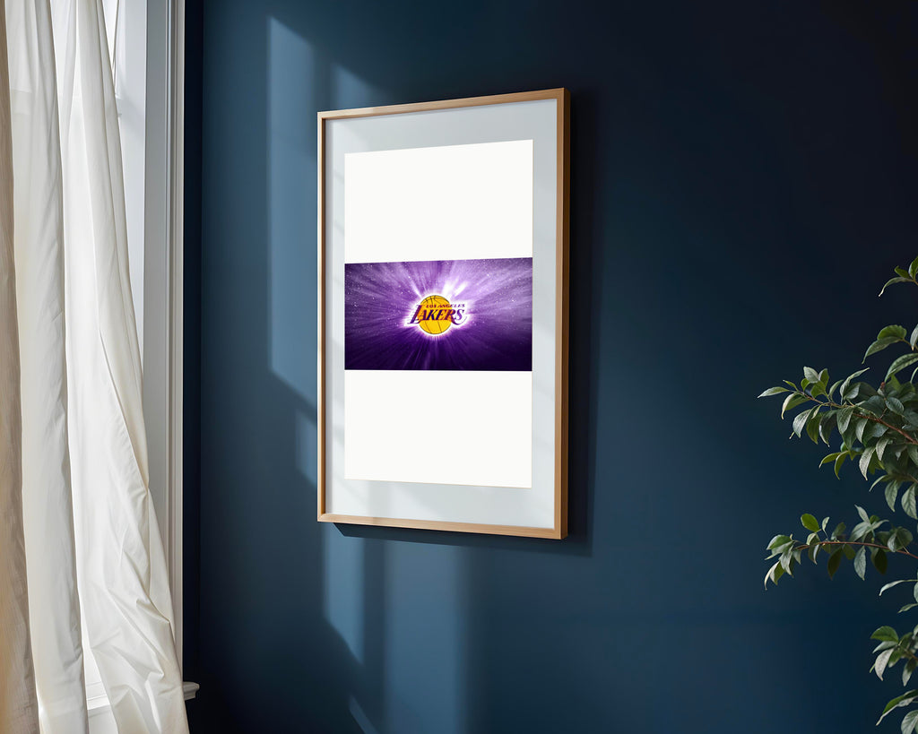 Lakers Destello Purpura | Cuadro decorativo de Monkey Canvas