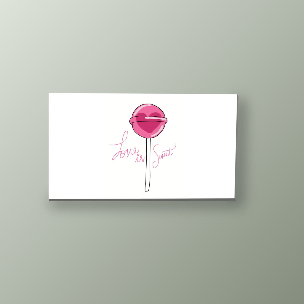 Piruleta Love is Sweet | Cuadro decorativo de Monkey Canvas