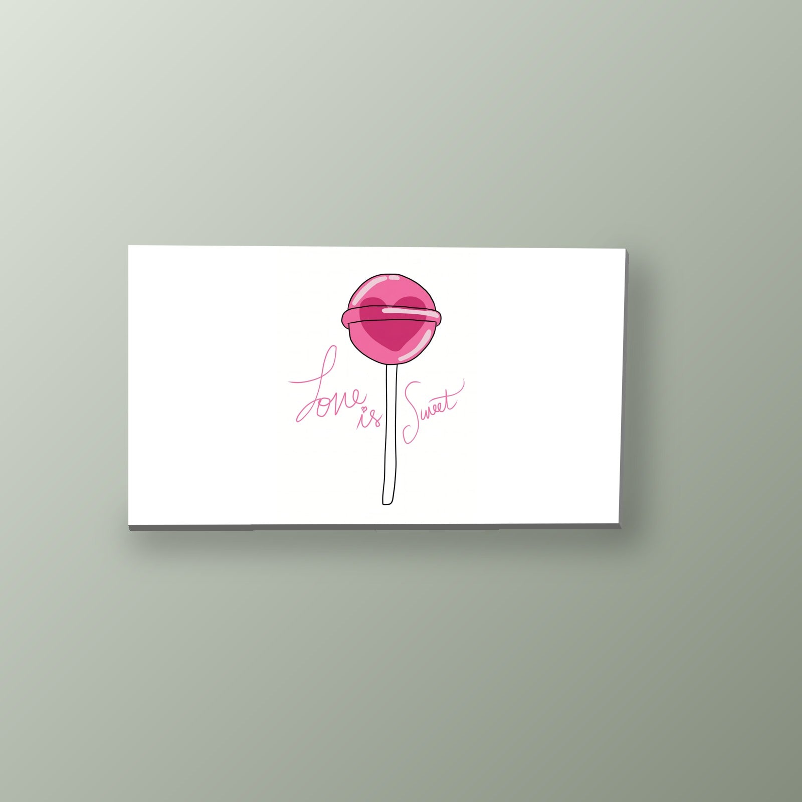 Piruleta Love is Sweet | Cuadro decorativo de Monkey Canvas