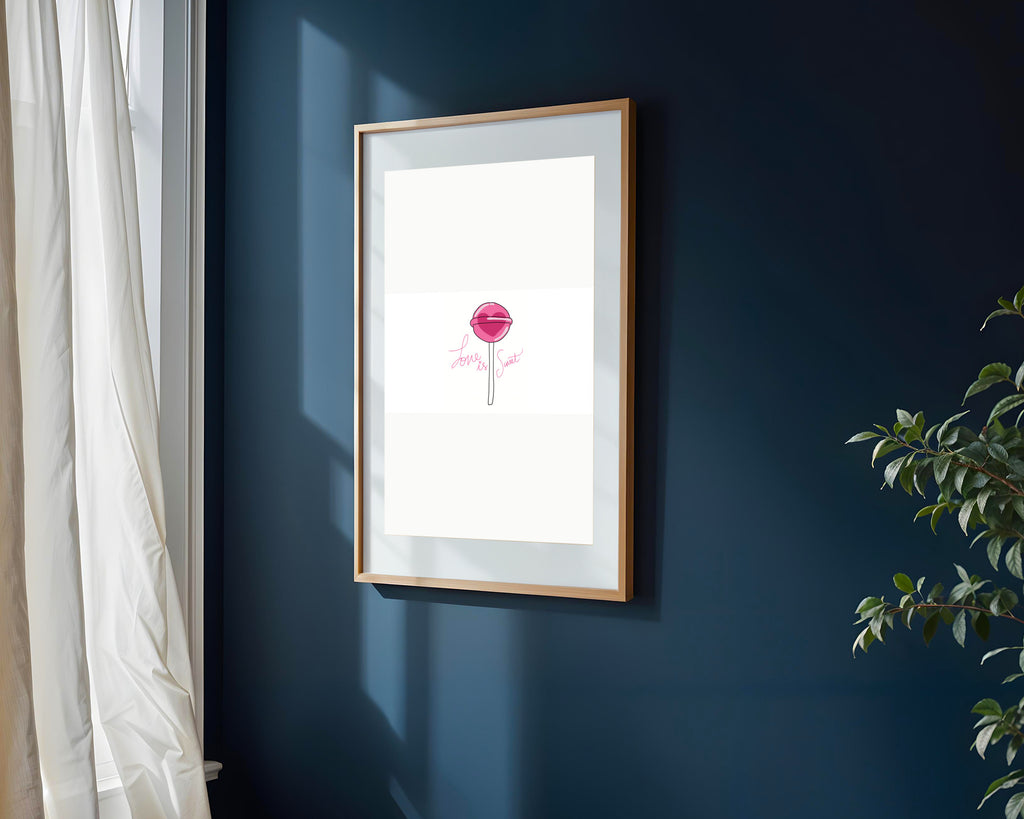 Piruleta Love is Sweet | Cuadro decorativo de Monkey Canvas