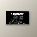 NBA 2K25 LeBron y Curry | Cuadro decorativo de Monkey Canvas