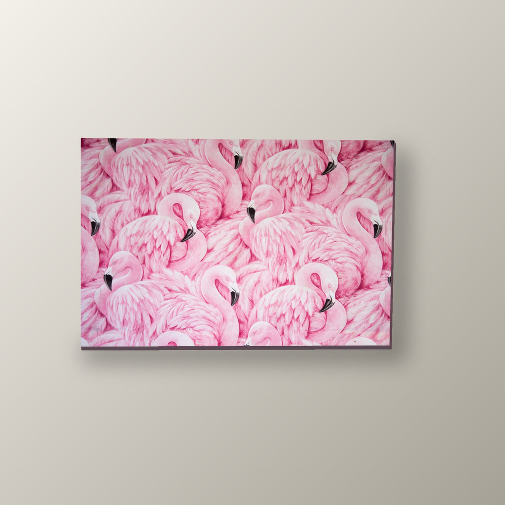 Flamencos Rosa Patron | Cuadro decorativo de Monkey Canvas