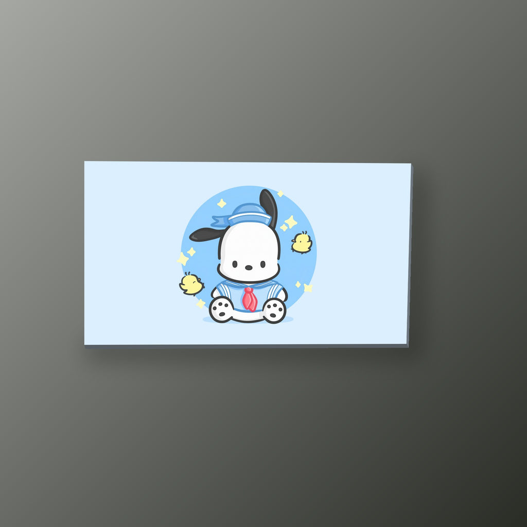 Pochacco Marinero Kawaii | Cuadro decorativo de Monkey Canvas