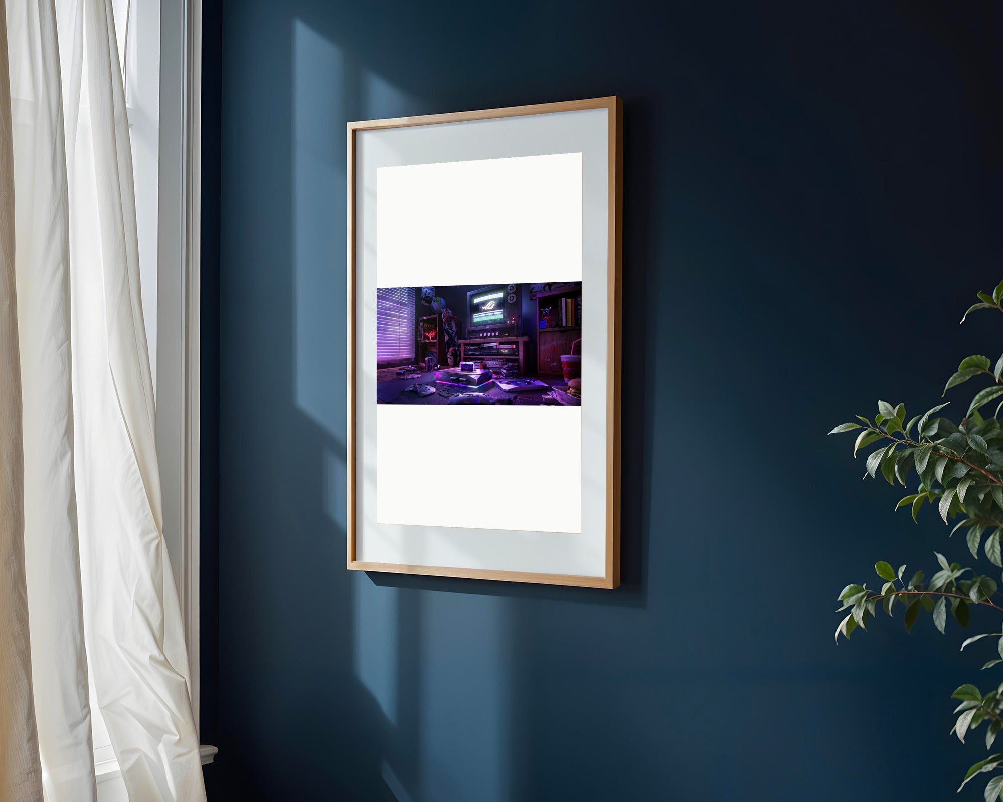 Cuarto Gamer Retro Neon | Cuadro decorativo de Monkey Canvas