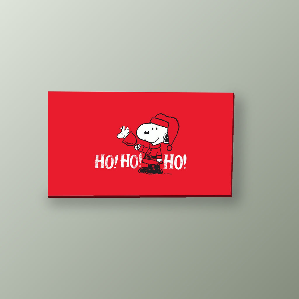 Snoopy Navideno Ho Ho Ho | Cuadro decorativo de Monkey Canvas