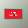 Snoopy Navideno Ho Ho Ho | Cuadro decorativo de Monkey Canvas