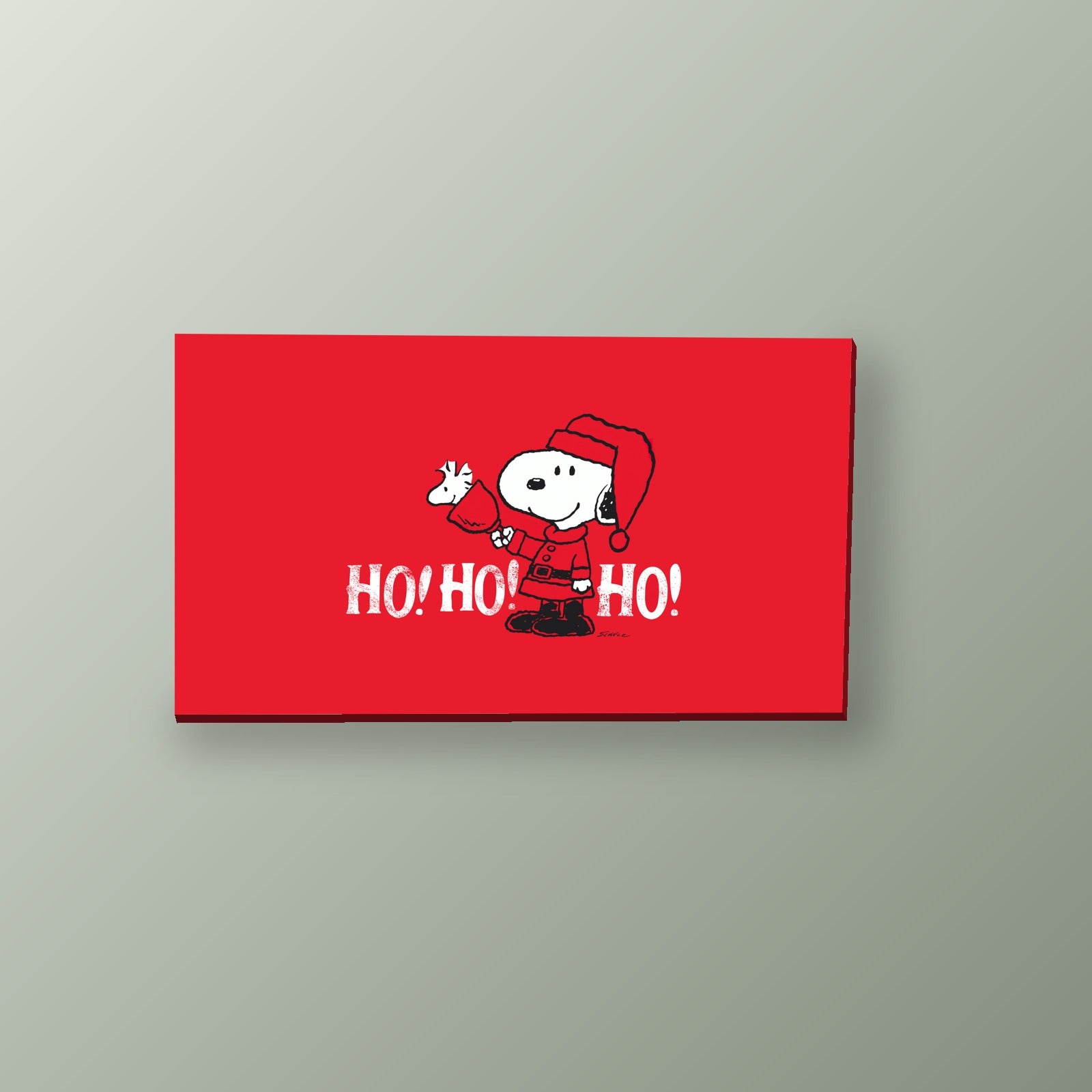 Snoopy Navideno Ho Ho Ho | Cuadro decorativo de Monkey Canvas