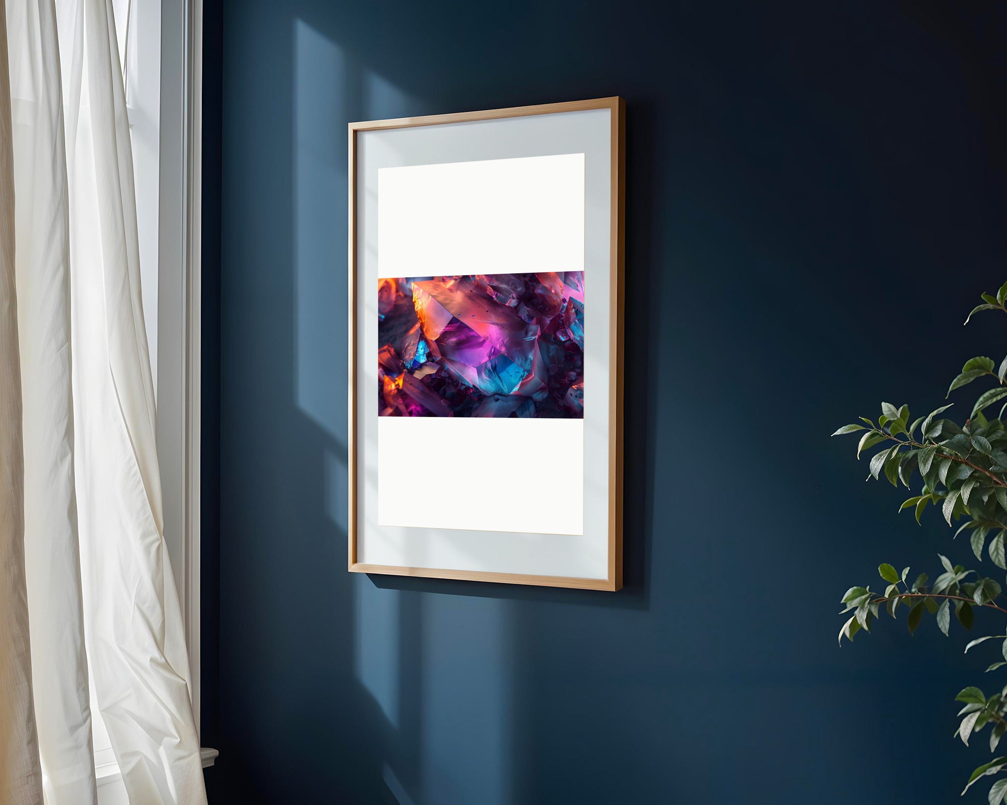 Cristales Abstractos Fuego y Hielo | Cuadro decorativo de Monkey Canvas