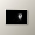 Tigre Blanco y Negro Ojos Verdes | Cuadro decorativo de Monkey Canvas