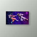 Astronautas Pixel Art Espacial | Cuadro decorativo de Monkey Canvas