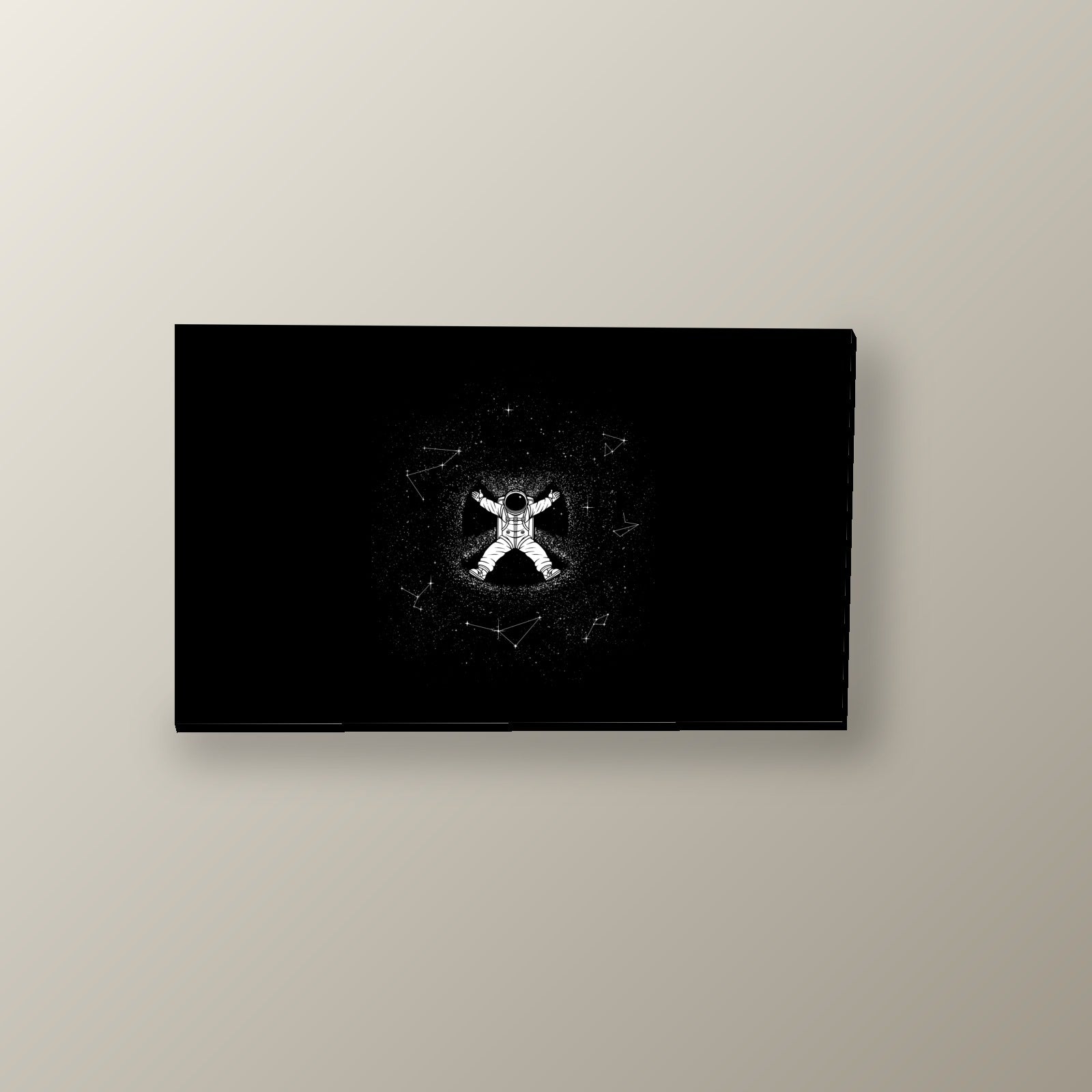 Astronauta Pixel Minimalista | Cuadro decorativo de Monkey Canvas