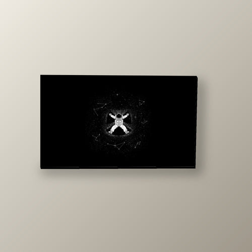 Astronauta Pixel Minimalista | Cuadro decorativo de Monkey Canvas