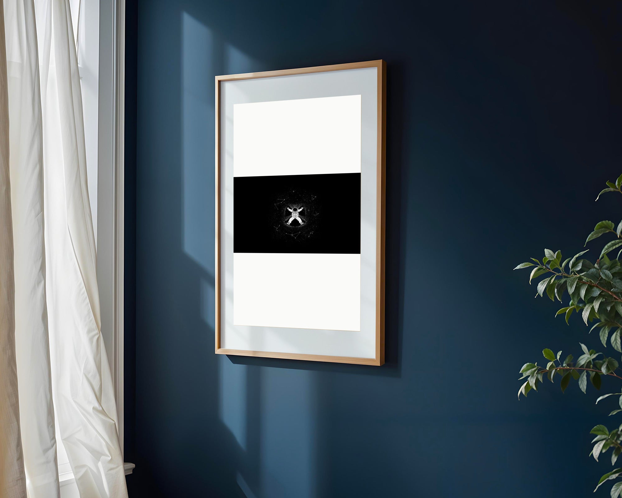 Astronauta Pixel Minimalista | Cuadro decorativo de Monkey Canvas