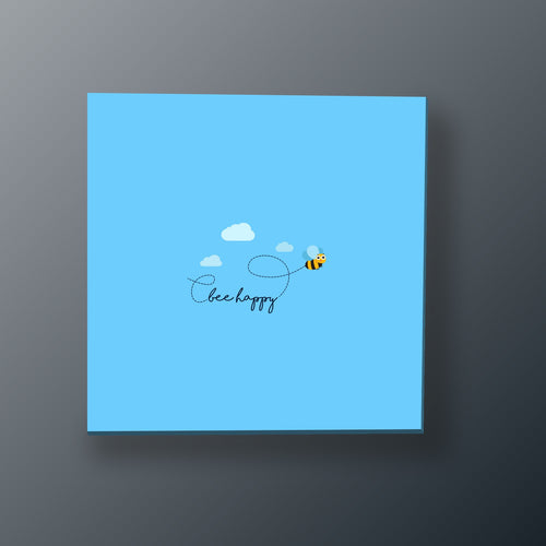 Abeja Feliz Bee Happy | Cuadro decorativo de Monkey Canvas