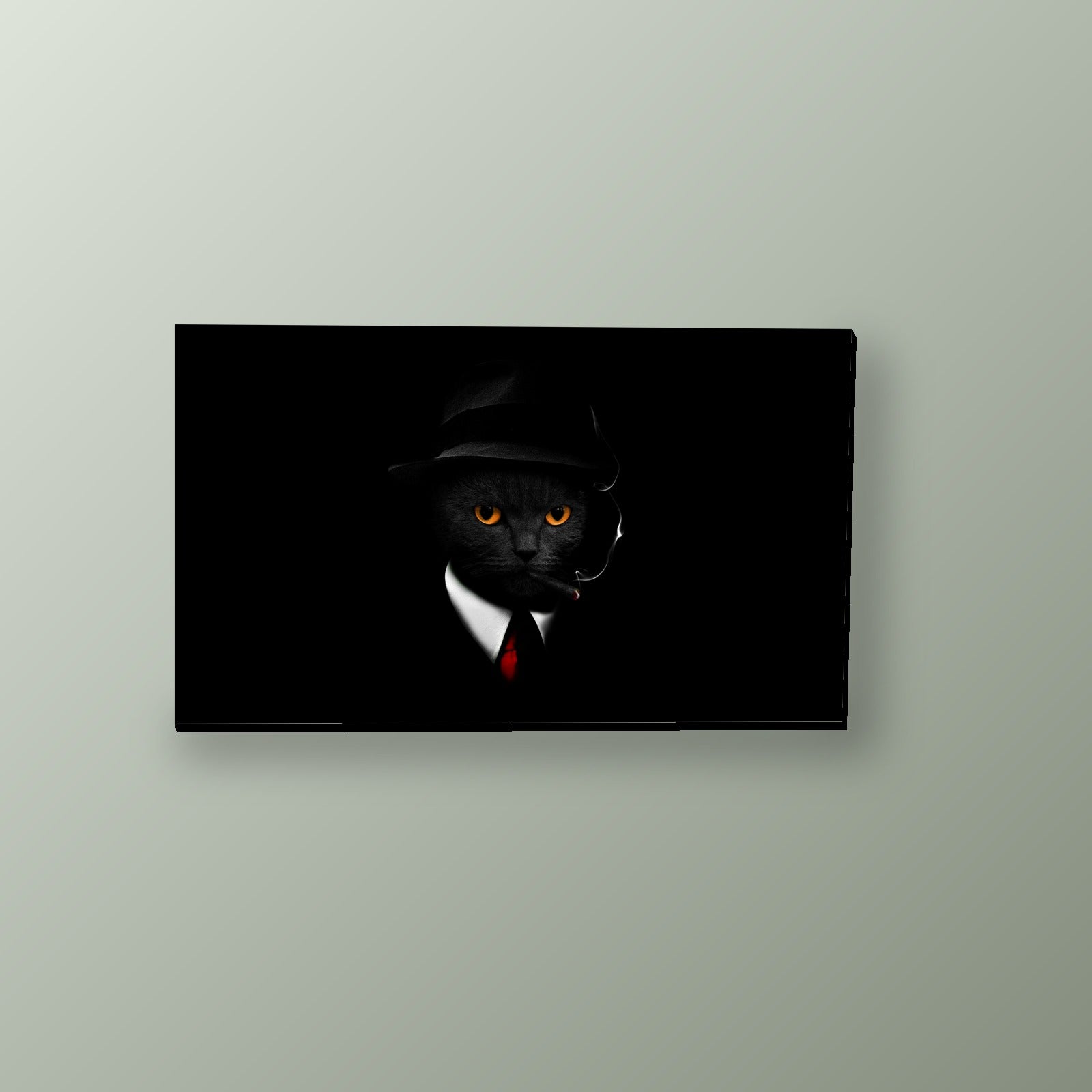Gato Padrino con Puro | Cuadro decorativo de Monkey Canvas