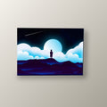 Nino Contemplando la Luna | Cuadro decorativo de Monkey Canvas