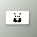 Panda con Corazon Arcoiris | Cuadro decorativo de Monkey Canvas