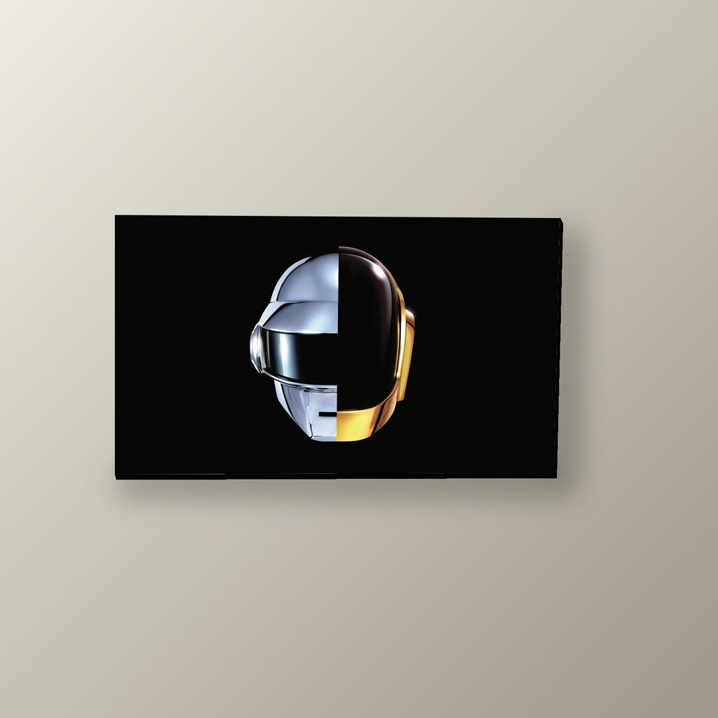 Casco Daft Punk Cromo y Oro | Cuadro decorativo de Monkey Canvas