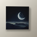 Luna Creciente y Estrellas | Cuadro decorativo de Monkey Canvas