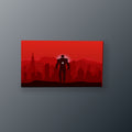 Iron Man Silueta Urbana | Cuadro decorativo de Monkey Canvas