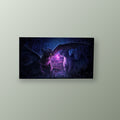 Dragones Nocturnos Neón | Cuadro decorativo de Monkey Canvas