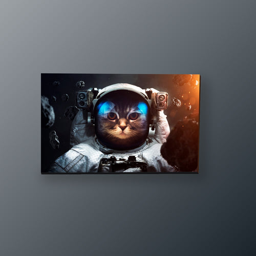 Astronauta Felino Espacial | Cuadro decorativo de Monkey Canvas