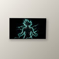 Goku Instinto Superior Neón | Cuadro decorativo de Monkey Canvas
