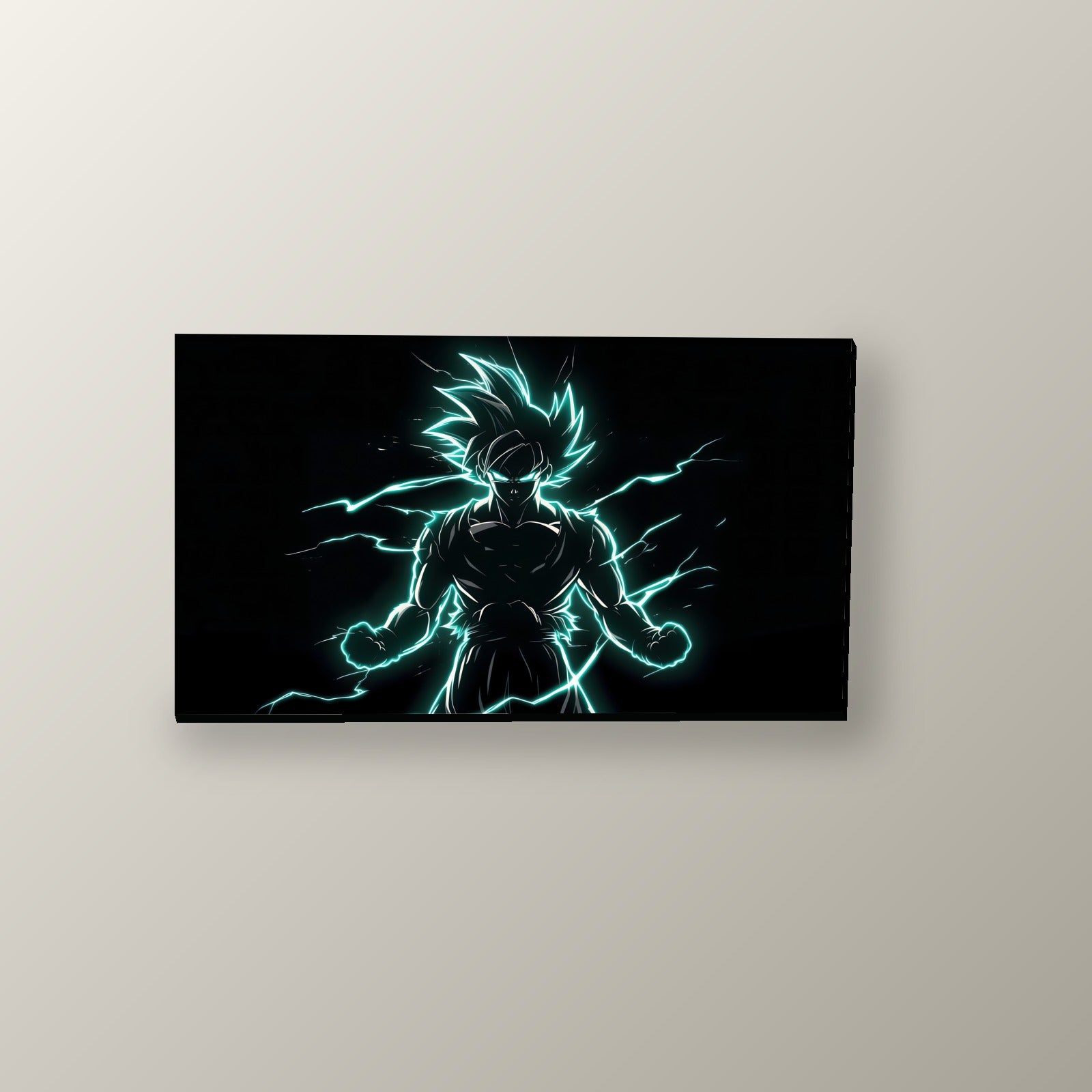 Goku Instinto Superior Neón | Cuadro decorativo de Monkey Canvas