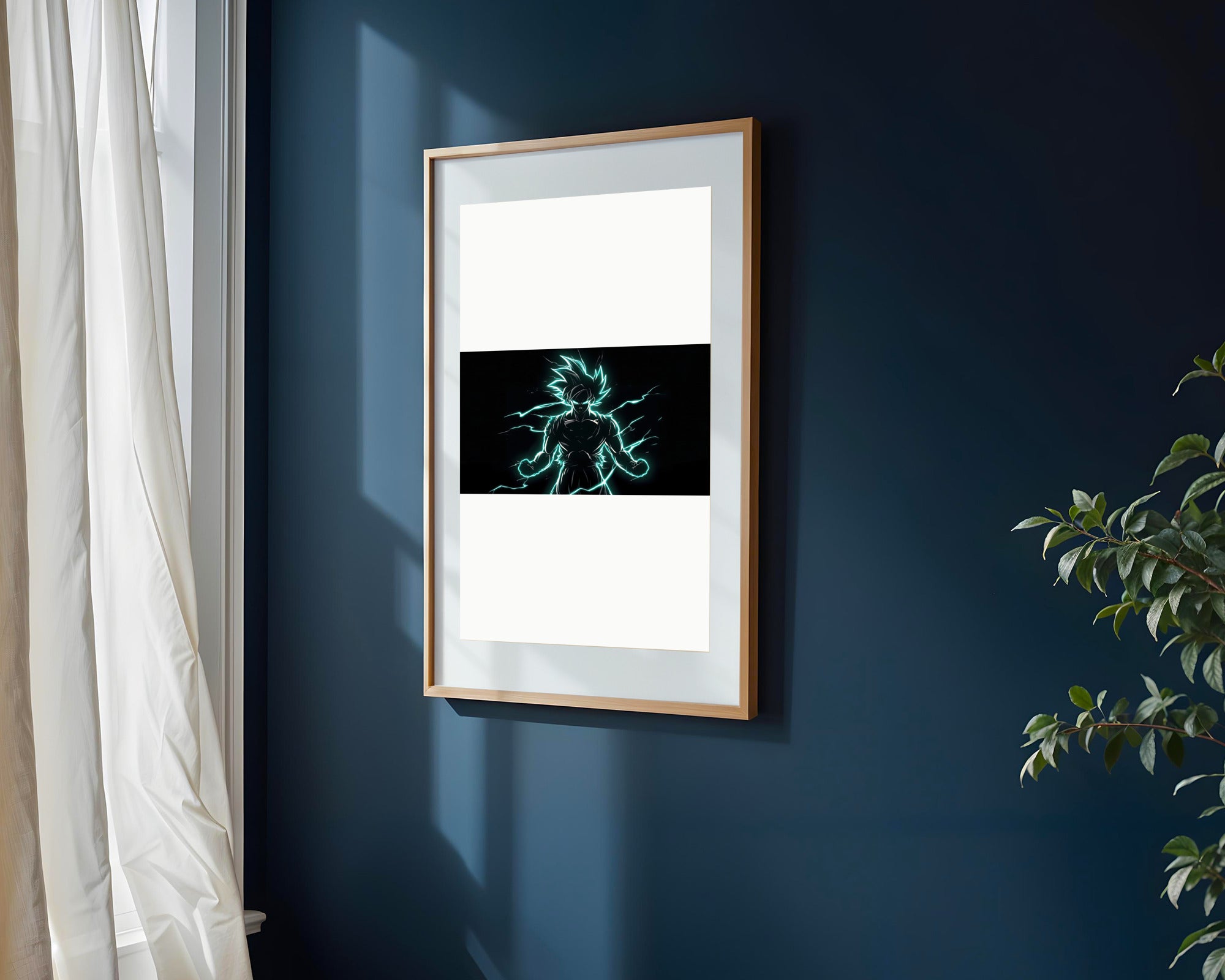 Goku Instinto Superior Neón | Cuadro decorativo de Monkey Canvas