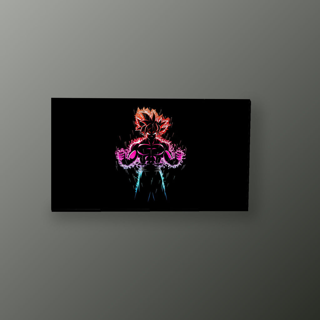 Goku Ultra Instinto Fuego | Cuadro decorativo de Monkey Canvas