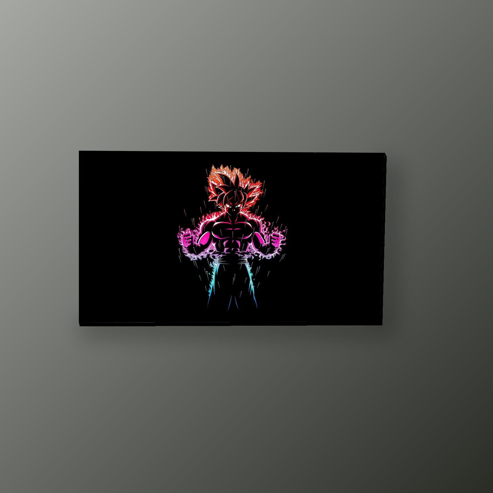 Goku Ultra Instinto Fuego | Cuadro decorativo de Monkey Canvas