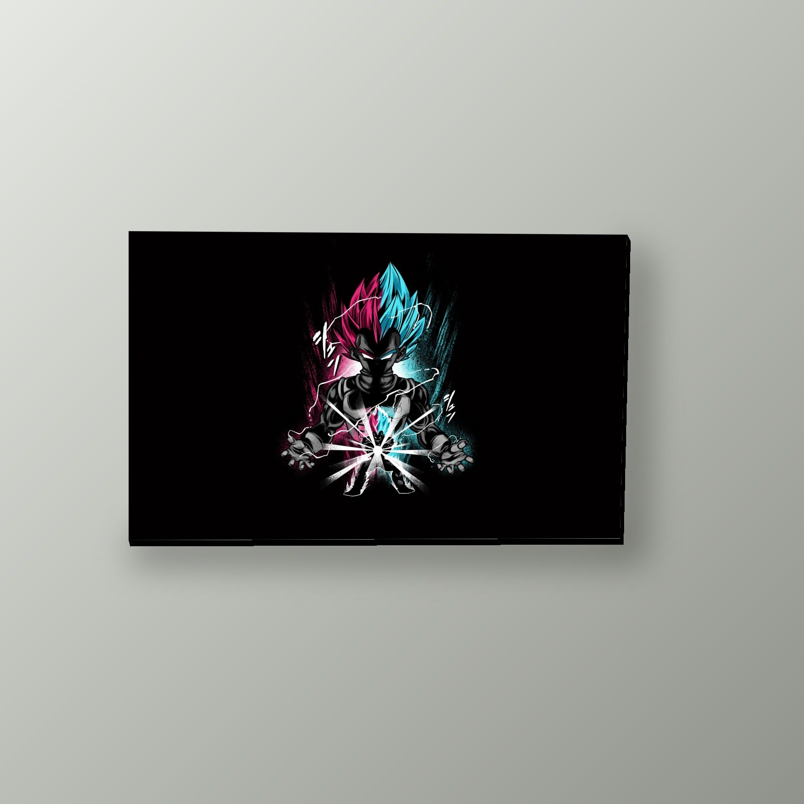 Vegeta Saiyan Blue Cósmico | Cuadro decorativo de Monkey Canvas