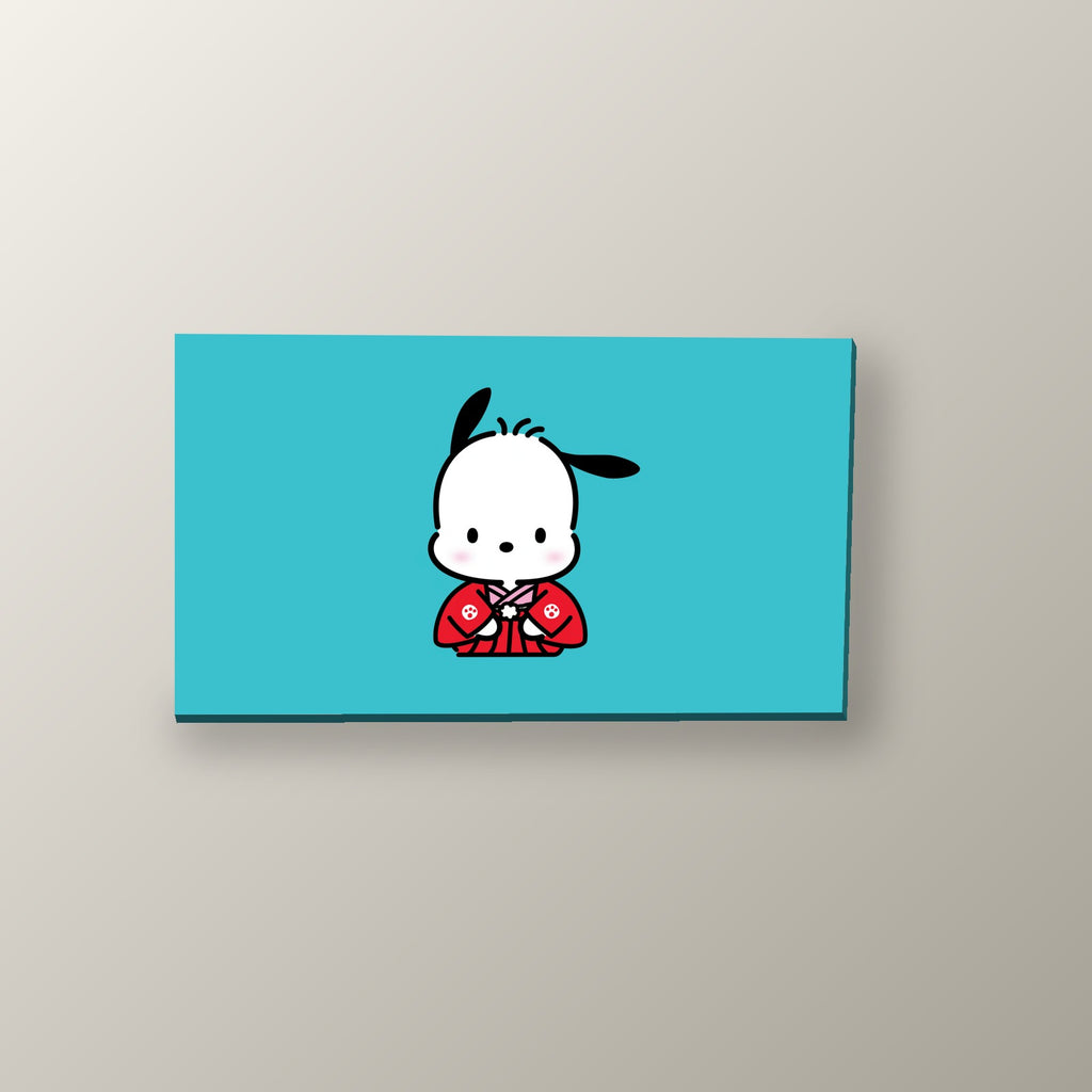 Pochacco Kimono Rojo | Cuadro decorativo de Monkey Canvas